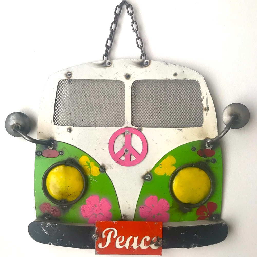 COPY - Hippie Bus Peace Metal Wall Decor